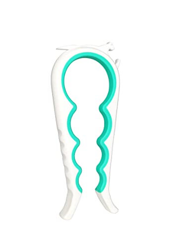 Otstar Jar Opener Bottle Opener and Can Opener for Weak hands, Seniors with Arthritis and Anyone with Low Strength, Mutil Jar Opener Get Lids Off Easily (Blue and Grey)