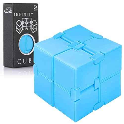 Infinity Cube Sensory Fidget Toy, EDC Fidgeting Game for Kids and Adults, Cool Mini Gadget Best for Stress and Anxiety Relief and Kill Time, Unique Idea That is Light on The Fingers and Hands