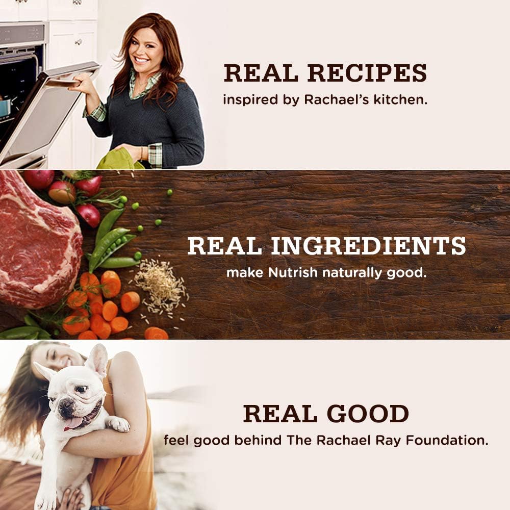 Rachael Ray Nutrish Premium Natural Dry Dog Food, Real Chicken & Veggies Recipe, 40 Pounds (Packaging May Vary)