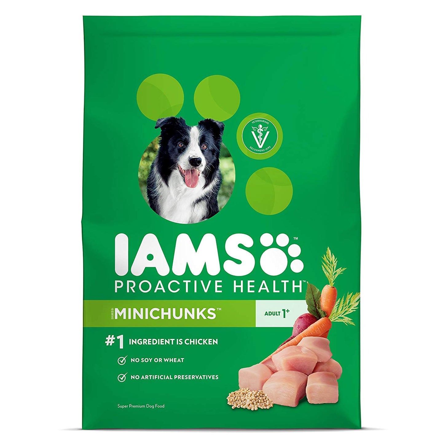 IAMS Proactive Health Minichunks Adult Dry Dog Food with Real Chicken, 30 lb. Bag