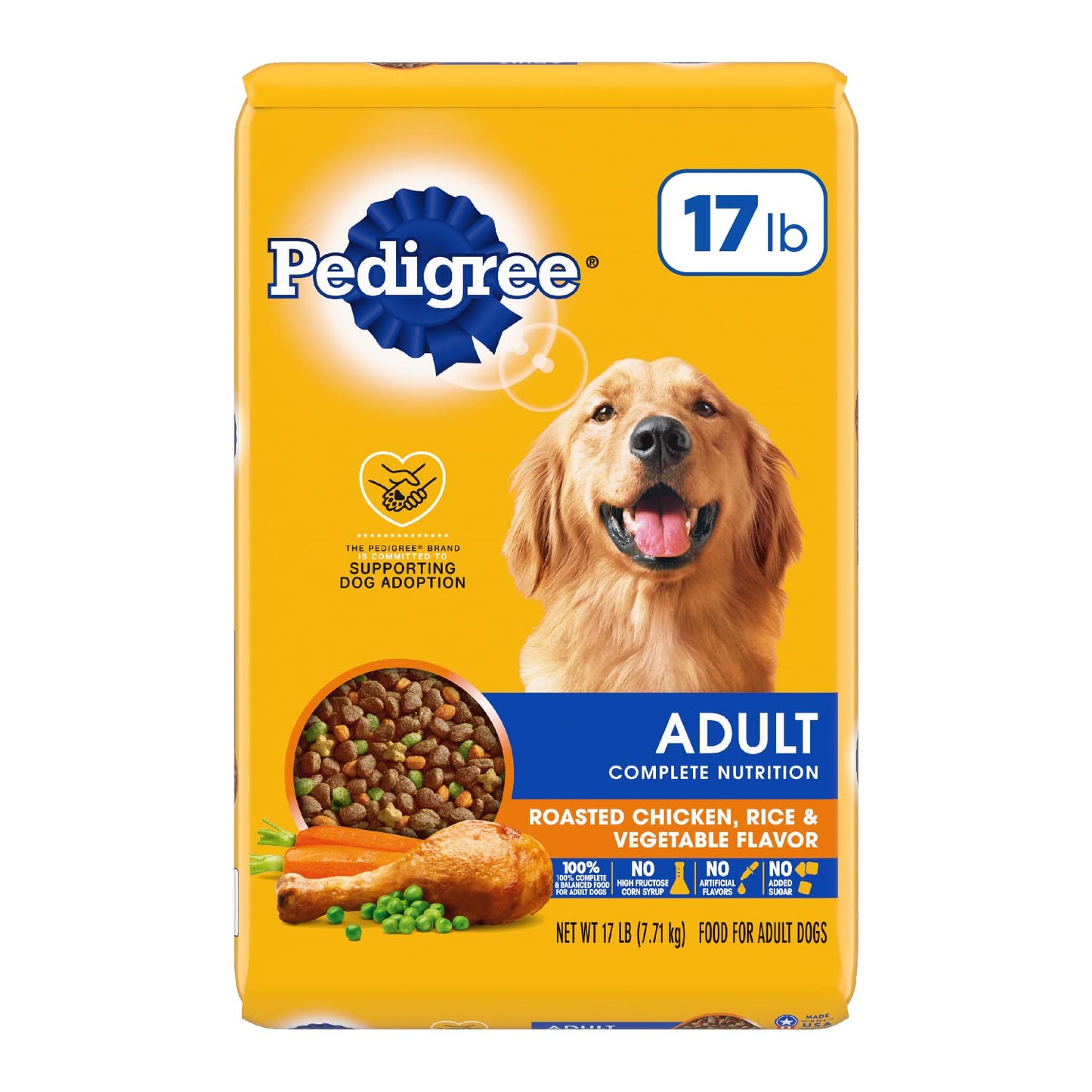 Pedigree Complete Nutrition Adult Dry Dog Food, Grilled Steak & Vegetable Flavor, 18 lb. Bag