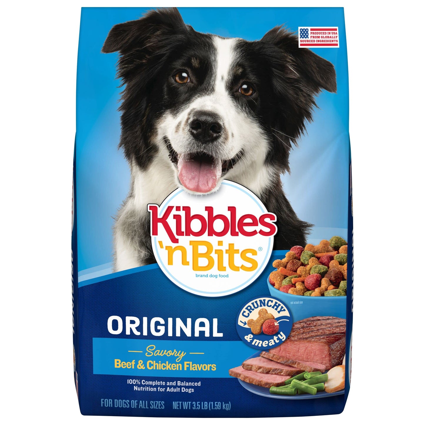 Kibbles 'n Bits Original Dry Dog Food, 45 lb