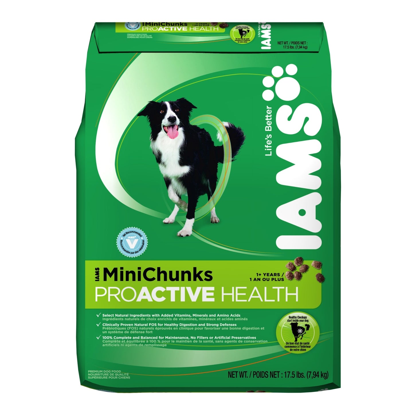 IAMS Proactive Health Minichunks Adult Dry Dog Food with Real Chicken and Whole Grains, 7 lb. Bag