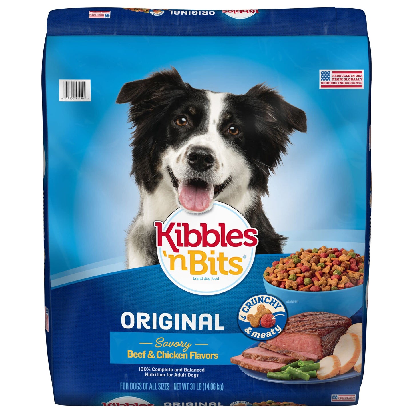 Kibbles 'n Bits Original Dry Dog Food, 45 lb